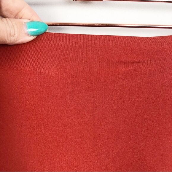 NIKE | Leggings Burnt Orange With Rainbow Stripe Women’s Size Small - Picture 4 of 10